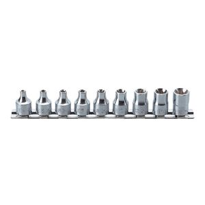 Koken 9PC 3/8"Dr E4-E16 Torx On Rail Socket Set KORS3425/9