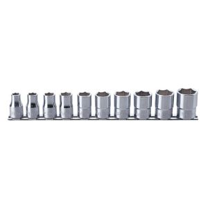 Koken 10PC 1/2"Dr 3/8"-15/16" AF On Rail Socket Set KORS4400A/10
