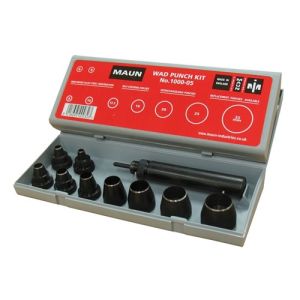 Maun 0.25-1" 9PC Imperial Wad Punch Set W/Centre Punch MA1001/05