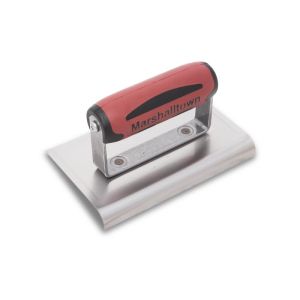 Marshalltown Curved End Concrete Edger 152mm X 102mm with DuraSoft Handle 14184