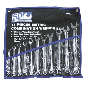 SP Tools 11PC Metric Combination Spanner Set SP10011