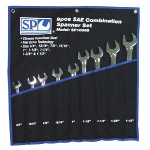 SP Tools 9PC SAE Jumbo Combination Spanner Set SP10069