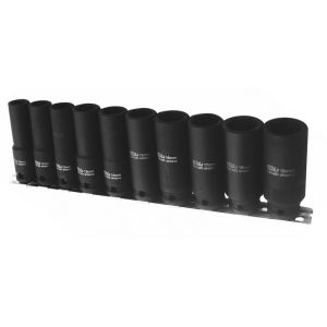 SP Tools 10PC 3/8"DR 6PT Metric Deep Impact Socket Rail Set SP20260