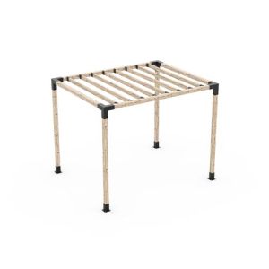 Toja Grid Pergola Kit W/ Knect Rafter Brackets GK-SAX4424MB1
