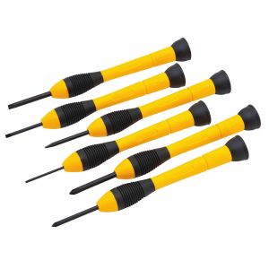 Stanley Screwdriver Set Precision Jewelers 6 Piece SLOTTED & PHILLIPS 66-052