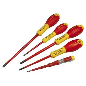 Stanley XTHT0-62692 Screwdriver Set 5pce Insulated 1000v SLOTTED/PHILLIPS FATMAX XTHT0-62692