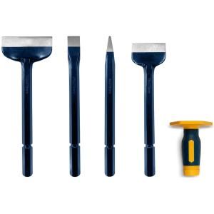 Mumme 4PC Bolster & Chisel Kit W/Interchangable Grip 5BOLSTERKIT