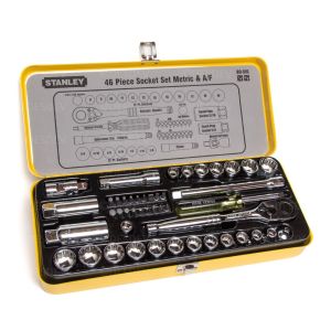 Stanley 46PC 3/8" Drive Metric & AF Socket Set 89-516