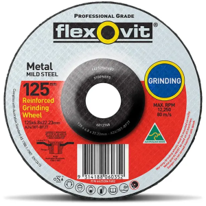 Flexovit 125x6.8mm Metal Grinding Disc 15PK 66252841682
