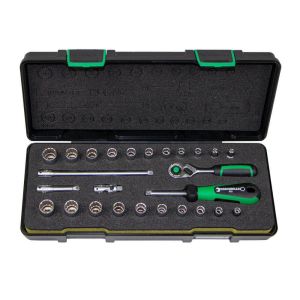 Stahlwille 26‑Piece 1/4″ Drive Socket & Accessory Set – SW40D/40AD/21/5TCS