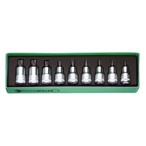 Stahlwille SET  9PC 1/2"DR TORX SOCKET   (T20 - T60) SW54 TX/9 - 93061004