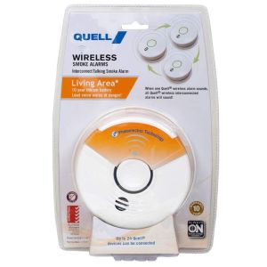 Quell Wireless Photoelectric Smoke Alarm for Living Area with Voice 137077