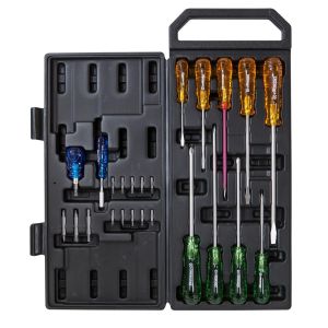 Crescent 25PC Tri Lobe Acetate Handle Screwdriver Set CSD25