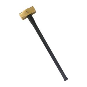 Mumme Tools 10lb Brass Hammer with Pinned Steel Core Fibreglass Handle 7HBRFRH10