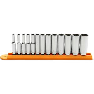 Gearwrench 13PC 1/4" DR Metric Deep Socket Set 80308