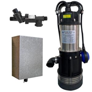 Bianco Rainsaver MK6 & Multistage Pumps with SK20PPHS2 controller in a galvanised enclos RS6 B42ACMPC20BP