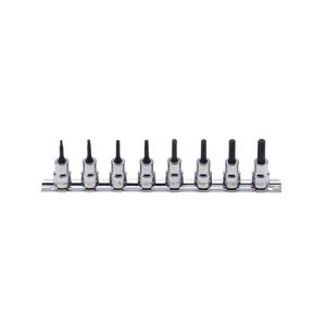 Koken 8PC 3/8"Dr Socket Set On Rail (T10 T45 X 38MM) KORS3025/8-L38