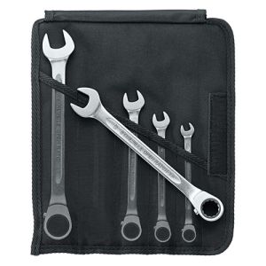 Stahlwille 5PC 8-19mm Reversible Combination Ratcheting Spanner Set SW17/5