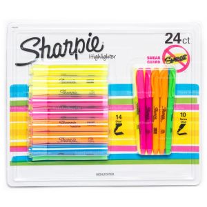 Sharpie Marker Pens 24 Piece Highlighter Chisel Tip Texta 1803286