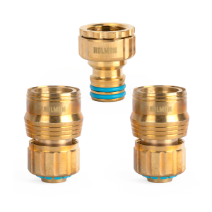 Holman 18mm Brass 3 Piece Connector Set 8550H
