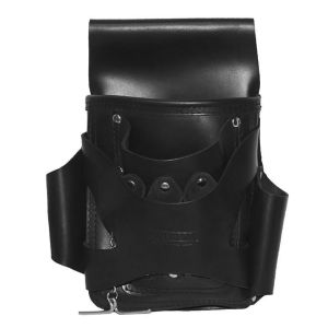 BuildPro Electrician's Tool Pouch Leather Heavy Duty Stitching Bag LBFEP