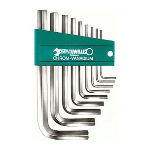 Stahlwille Hex Allen Keys 9 Piece Metric Short Series in Holder SW10760 CV/9 96431501