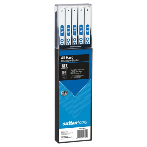 Sutton 100PC 300mm 18TPI Hard HSS Hacksaw Blade H3470018