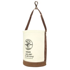 Klein Leather-Bottom Bucket - Swivel Snap A-5104S