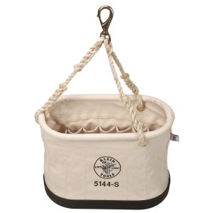 Klein Canvas Bucket 15Pcket Oval W/Swivel Snap A-5144S
