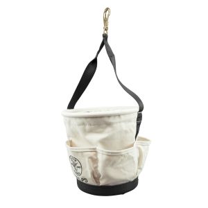 Klein Heavy-Duty Tapered Wall Bucket 4 Pockets A-5171PS
