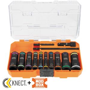 Klein Flip 20 Impact Sckt Set Knect Sae&Metric A-65239