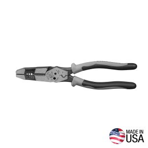 Klein 8In Hybrid Pliers W/Crimp &Wire Stripper A-J215-8CR