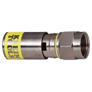 Klein Universal F Compression Coax Connectors RG6/6Q - 10 Pack A-VDV812-606