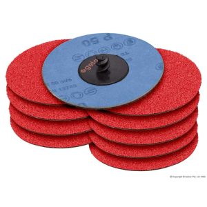 Geiger 3" Quick-Lock Ceramic Sanding Disc Pack - 120 Grit AB22013S120CP