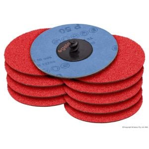 Geiger 3" Quick-Lock Ceramic Sanding Disc Pack - 60 Grit AB22013S60CP