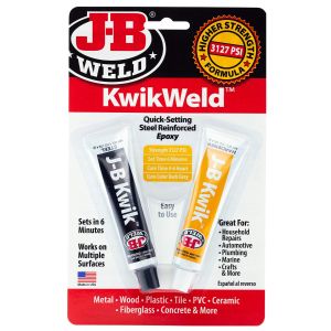 J-B Weld KwikWeld Adhesive 2oz 2 Part Epoxy Cold Weld Sets In 6 Minutes 8276