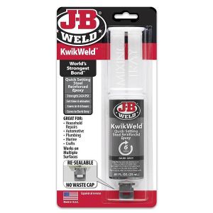 J-B Weld KwikWeld Adhesive Syringe 25ml 2 Part Sets In 6 Minutes 50176