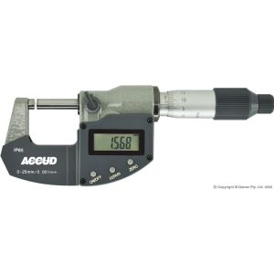 Accud 75-100mm Coolant Proof IP65 Digital Outside Micrometer AC-313-004-02