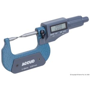 Accud 25mm Digital Outside Point Micrometer AC-317-001-03
