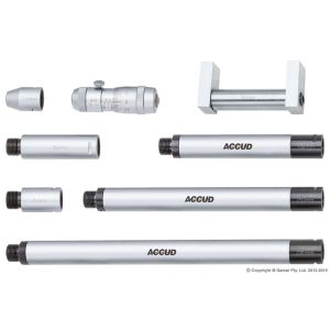 Accud 50-300mm Metric Tubular Inside Micrometer Set AC-352-012-01
