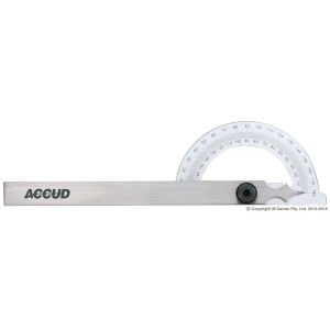 Accud 180° Protractor & 150mm Combination Square AC-812-005-01