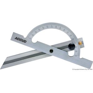 Accud 10-170° Protractor & 150mm Combination Square AC-813-006-01