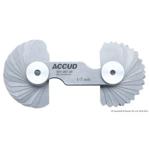 Accud 1-7mm Radius Gauge AC-941-007-34