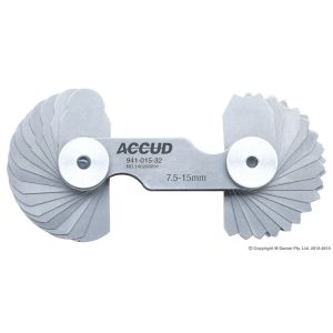 Accud 7.5-15mm Radius Gauge AC-941-015-32