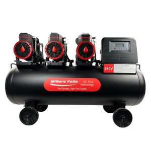 Millers Falls Oil Free Air Compressor 3HP 375L/min 100L Tank ACOF2250W100L