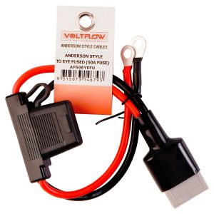 VoltFlow 12V Anderson Style Plug Lead To Ring Terminals AP50EYEFU