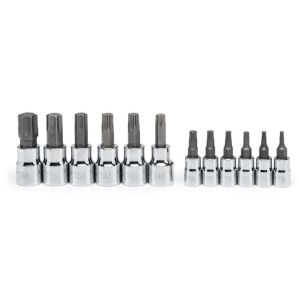 Crescent 12 Pc. 1/4" & 3/8" Drive Torx® Bit Socket Set CBSS2N