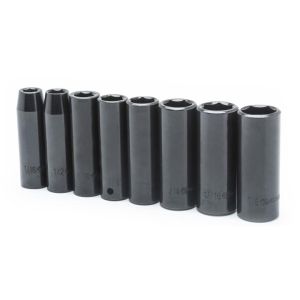 Crescent 8 Pc. 1/2" Drive 6 Point Deep Impact SAE Socket Set CIMS2N