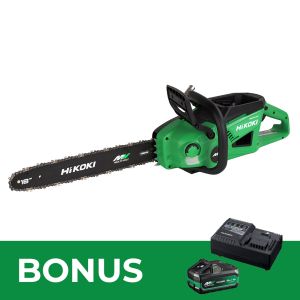 HiKOKI 36V 457MM (18") Brushless Cordless Chain Saw Skin CS3645DA(H4Z)