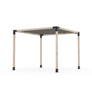 Toja Grid 3.66 x 3.66m Pergola Kit W/Sail GK-SA41212GR13